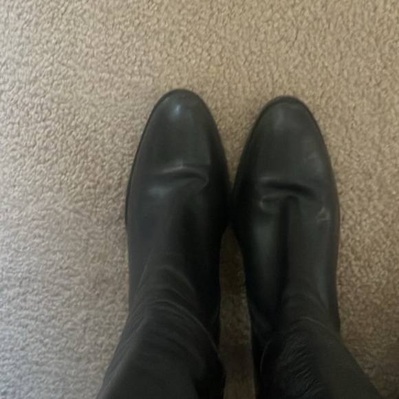 JCrew Tall black leather boots size 6 Narrow calf - Picture 5 of 14